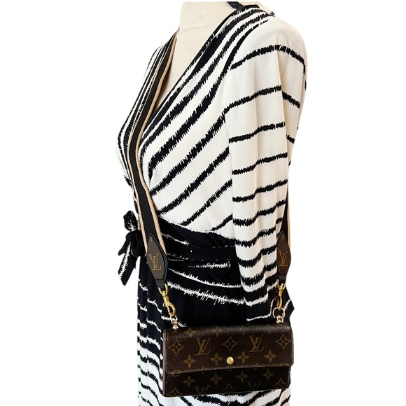 New Custom Replacement Purse Crossbody Strap Made With Authentic LV Canvas - Picture 6 of 8